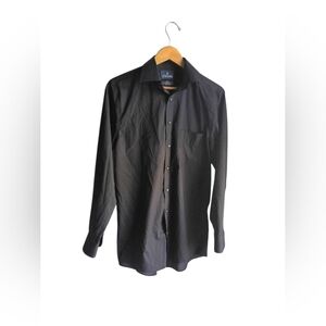 Stafford Black Button Down Dress Shirt Size 14.5/32-33